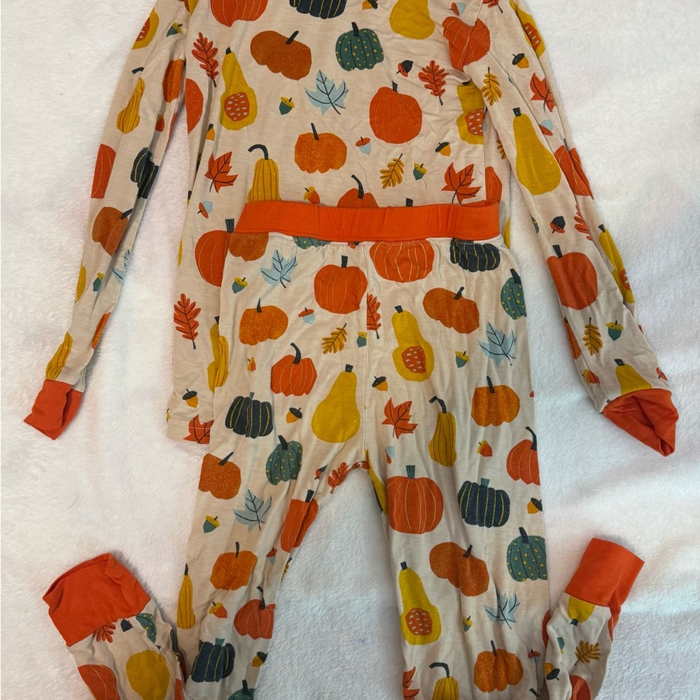 Little sleepies Colorful Pumpkin Print Pajama Set